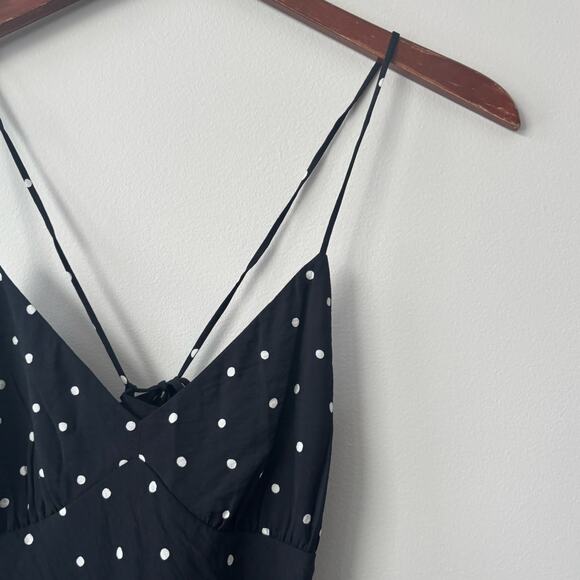Madewell Layton Polka Dot Mini Slip Dress Sz 00 - Picture 4 of 7